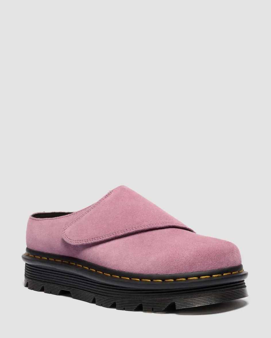 Dr. Martens Mules|Shoes*Zebzag Anywair Suede Platform Mules in Dusty Rose Dusty Rose — E.H.Suede