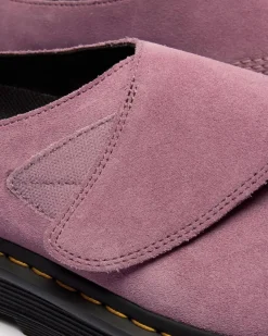 Dr. Martens Mules|Shoes*Zebzag Anywair Suede Platform Mules in Dusty Rose Dusty Rose — E.H.Suede