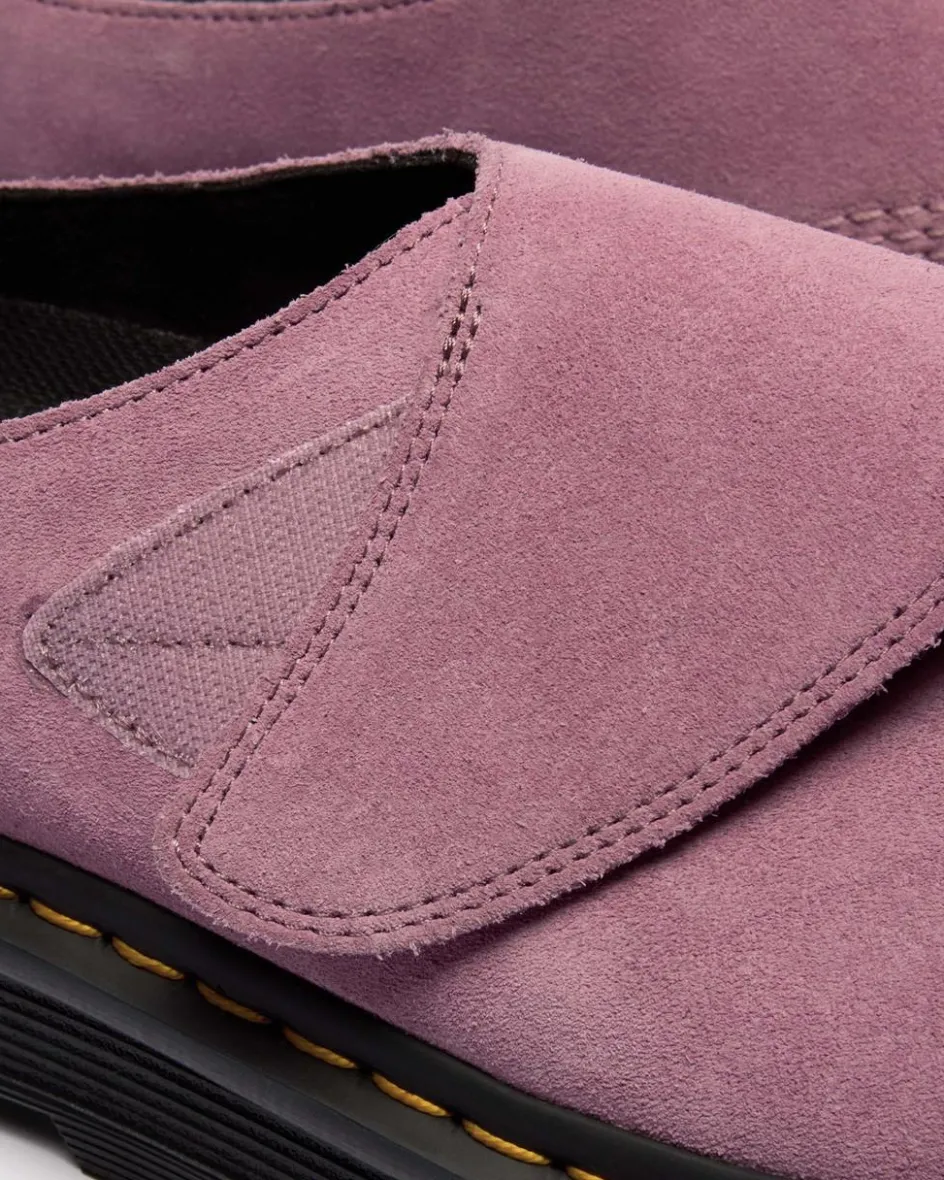 Dr. Martens Mules|Shoes*Zebzag Anywair Suede Platform Mules in Dusty Rose Dusty Rose — E.H.Suede