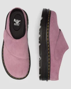 Dr. Martens Mules|Shoes*Zebzag Anywair Suede Platform Mules in Dusty Rose Dusty Rose — E.H.Suede