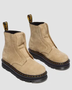 Dr. Martens Last Chance Styles*ZEBZAG LACELESS in Savannah Tan Savannah Tan — E.H.Suede