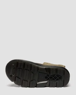 Dr. Martens New And Featured|Boots*Zebzag Laceless Nubuck Boots in Dms Olive DMs Olive — Tumbled Nubuck