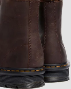 Dr. Martens Boots|Zebzag: The Art Of Comfort*Zebzag Laceless Slip On Leather Boots in Dark Brown Dark Brown — Wyoming