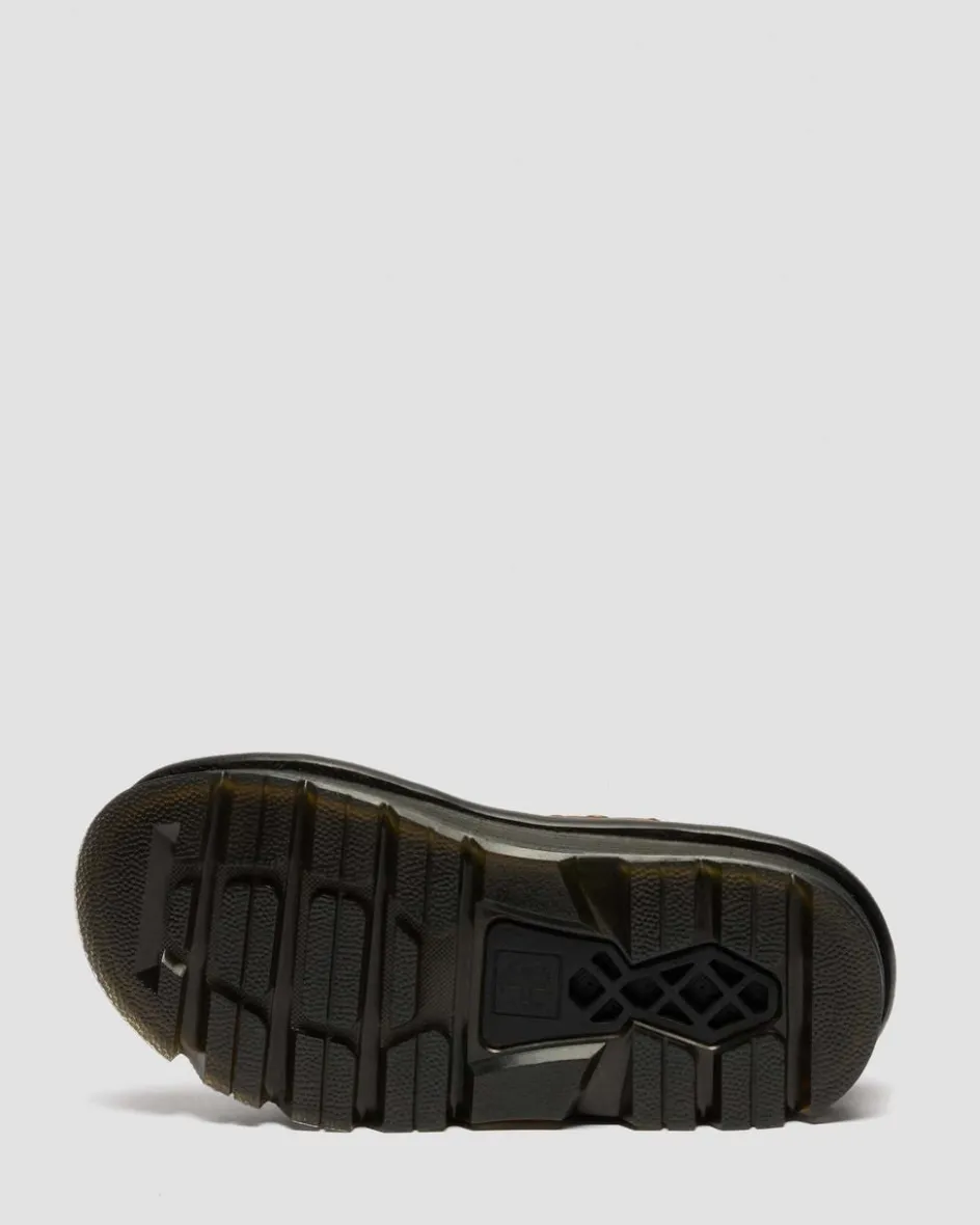 Dr. Martens New And Featured|Sandals*Zebzag Nubuck Platform Sandals in Sepia Brown Sepia Brown — Tumbled Nubuck