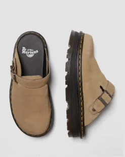 Dr. Martens Mules|Shoes*Zebzag Suede Casual Slingback Platform Mules in Savannah Tan Savannah Tan — E.H.Suede