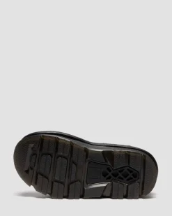 Dr. Martens Sandals|Zebzag: The Art Of Comfort*Zebzag Suede Platform Sandals in Black Black — E.H.Suede